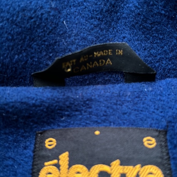 🔥électre Paris🔥 | Vintage royal blue pure virgin wool long peacoat - Picture 9 of 15